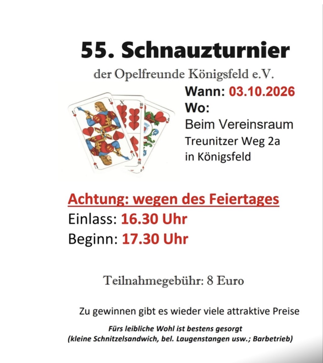 Flyer für Beim Vereinsraum Treunitzer Weg 2a